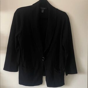 Spense Black Shawl Collar button cardigan- Large